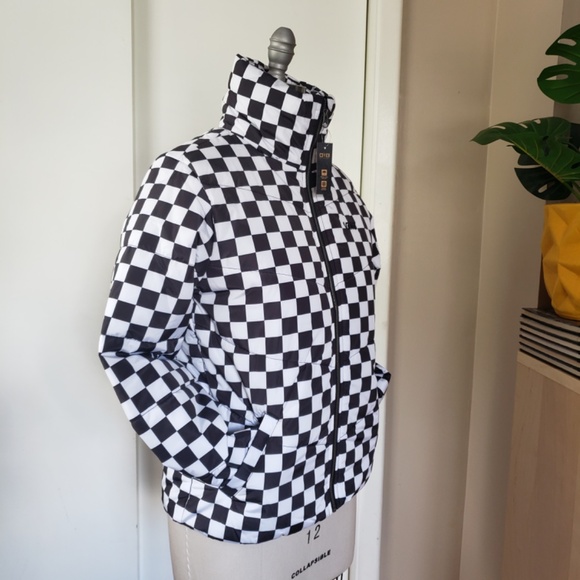 Vans Iconic Checkered Puffer Jacket Size XS NEW! - Picture 1 of 16